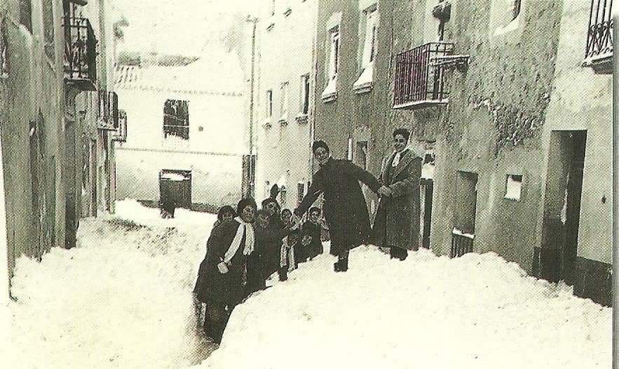 castalla, carrer sants llauradors gener 1960